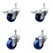 Service Caster 3.5 Inch SS Solid Poly 3/8 Inch Threaded Stem Caster Total Lock Brake SCC, 2PK SCC-SSTSTTL20S3514-SPUS-381615-2S2 - alternate 1